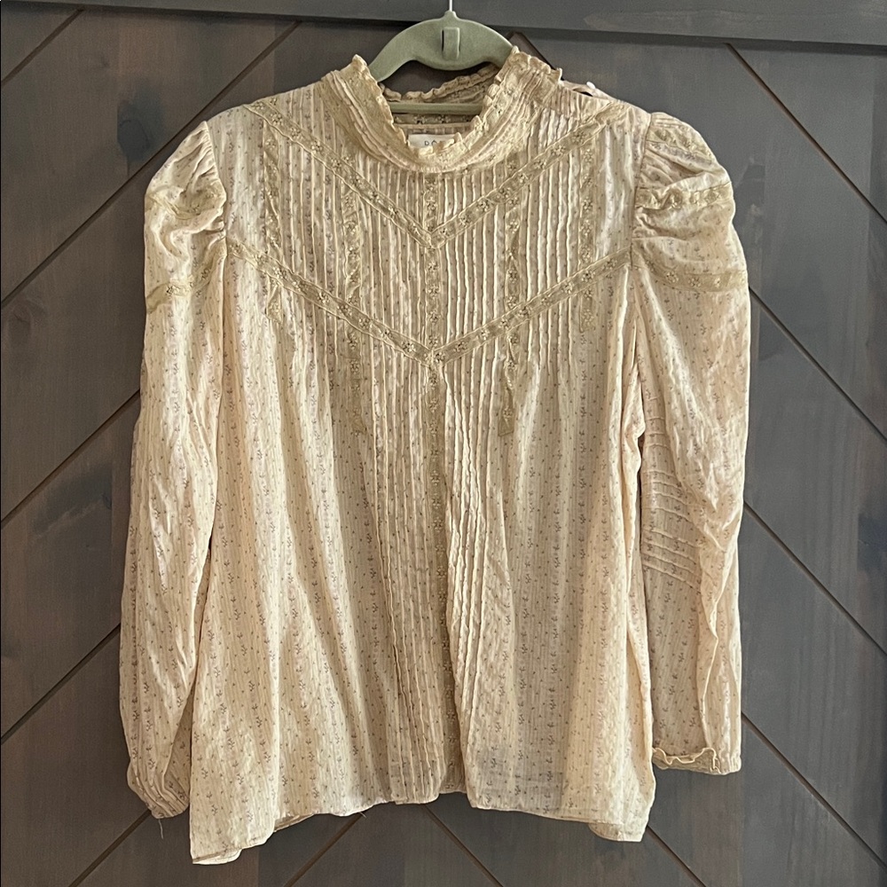 Elegant Cream Women's Top